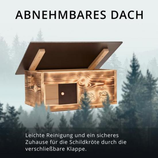 Preview: Woid Herz Premium Schildkrötenhaus (SH4) gebrannt